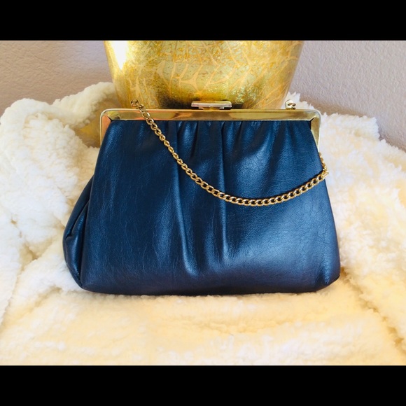 Vintage Ande Evening Bag Navy - Picture 5 of 7